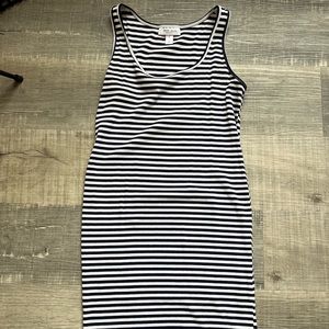 Motherhood Maternity White and Navy tank dress. Size Small